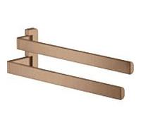 hansgrohe Axor porte-serviettes 42821310 409 mm, 2 bras, pivotante , or rouge brossé