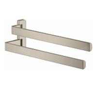 hansgrohe Axor porte-serviettes 42821820 409 mm, 2 bras, pivotante , nickel brossé