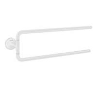 Hansgrohe Porte-serviettes Axor 42822700 – 490 mm, à deux bras pivotante, montage mural, blanc mat