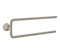 hansgrohe Axor porte-serviettes 42822820 490mm, à deux bras, pivotante , montage mural, nickel brossé