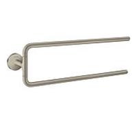 hansgrohe AXOR UNIVERSAL Circular porte-serviettes, à deux bras, 42822820, Couleur: Nickel brossé