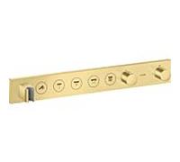 hansgrohe AXOR ShowerSolutions module de thermostat Select 670/90, encastré, 5 consommateurs, set complet, 18358950, Couleur: laiton brossé