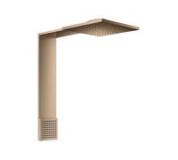 hansgrohe AXOR ShowerComposition module de douche 250/250, 2jet, avec douchette dépaule, saillie 488mm, 12594300, Couleur: Rouge poli or
