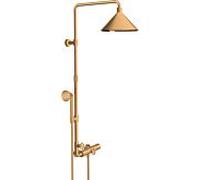 hansgrohe Axor Showerpipe 26020250 avec thermostat, douche de tête 240 2jet, optique or brossé