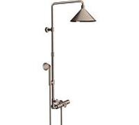 Hansgrohe Axor Starck ShowerSolutions Tuyau de douche avec thermostat et pomme de douche 2 jets conÃ§u par Front, Coloris: Nickel brossÃ© - 26020820