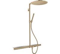 hansgrohe Axor Showerpipe 27984140 avec thermostat 800, douche de tête 350 1jet, bronze brossé