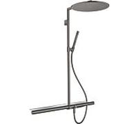 hansgrohe Axor Showerpipe 27984340 avec thermostat 800, douche de tête 350 1jet, chrome noir brossé