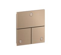 Robinet Encastrable Douche Axor ShowerSelect ID angulaire, 3 sorties, encastré Or Rouge Poli 36780300