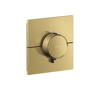 hansgrohe AXOR ShowerSelect ID thermostat, encastré, carré, 1 consommateur, 36757990, Couleur: Optique en or poli
