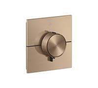 hansgrohe AXOR ShowerSelect ID thermostat, encastré, carré, 2 consommateurs, combinaison de sécurité intégrée, 36753310, Couleur: Or rouge brossé