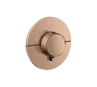 hansgrohe AXOR ShowerSelect ID thermostat, encastré, rond, 1 consommateur, 36756300, Couleur: Rouge poli or
