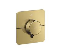 hansgrohe AXOR ShowerSelect ID thermostat, encastré, softsquare, 2 consommateurs, combinaison de sécurité intégrée, 36755990, Couleur: Optique en or poli