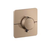 hansgrohe AXOR ShowerSelect ID thermostat, haut débit, encastré, softsquare, 36775300, Couleur: Rouge poli or