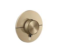 hansgrohe AXOR ShowerSelect ID thermostat, Highflow, encastré, 1 consommateur, une sortie supplémentaire, rond, 36776140, Couleur: Bronze brossé