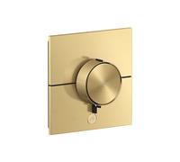 hansgrohe AXOR ShowerSelect ID thermostat, Highflow, encastré, 1 consommateur, une sortie supplémentaire, carré, 36777250, Couleur: Optique or brossé