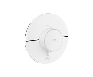 hansgrohe AXOR ShowerSelect ID thermostat, Highflow, encastré, 1 consommateur, une sortie supplémentaire, rond, 36776700, Couleur: Blanc mat