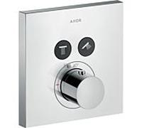 Hansgrohe Thermostat Axor ShowerSelect Square 36715000 2 consommateurs chromé