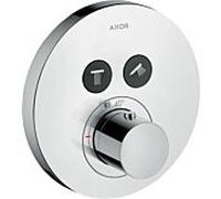hansgrohe Axor ShowerSelect thermostat rond 36723000 thermostat, 2 Verbraucher , 2 Verbraucher