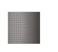 hansgrohe AXOR ShowerSolutions 250/250 Pomme de douche suspendue 1 jet, montage apparent au plafond, 35309340, Couleur: Chrome noir brossé