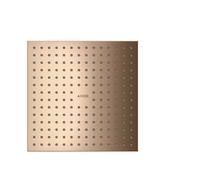 hansgrohe AXOR ShowerSolutions 250/250 Pomme de douche suspendue 1 jet, montage apparent au plafond, 35309300, Couleur: Rouge poli or