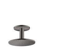 hansgrohe AXOR ShowerSolutions 250 Pomme de douche suspendue 1 jet, raccordement au plafond, 35286340, Couleur: Chrome noir brossé