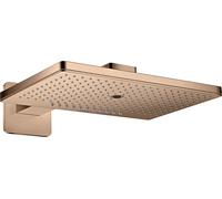 hansgrohe AXOR ShowerSolutions douche de tête 460/300 3jet, bras de douche, rosette, 35276300, Couleur: Rouge poli or