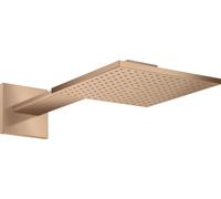 hansgrohe AXOR ShowerSolutions douche de tête de douche 250/250 1 jet, raccord mural, bras de douche 450 mm, 35306310, Couleur: Or rouge brossé