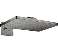 hansgrohe AXOR ShowerSolutions douche de tête de douche 460/300 douchette 2 jets rose, bras de douche, 35275330, Couleur: Chrome noir poli