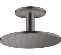 hansgrohe AXOR ShowerSolutions douche suspendue 300 2jet, raccordement au plafond, 35304340, Couleur: Brushed Black Chrome