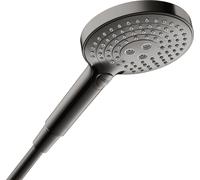 hansgrohe AXOR ShowerSolutions douchette à main 120 3jet EcoSmart 9 l/min, 26051330, Couleur: Chrome noir poli