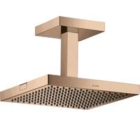 hansgrohe AXOR ShowerSolutions douchette suspendue 240/240 1 jet, raccordement au plafond, 10929300, Couleur: Rouge poli or