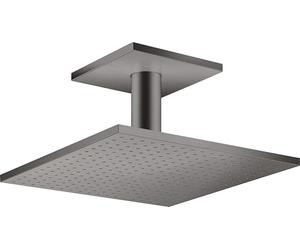 hansgrohe AXOR ShowerSolutions douchette suspendue 300/300 2jet, raccordement au plafond, 35320340, Couleur: Brushed Black Chrome