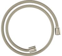 hansgrohe AXOR ShowerSolutions flexible de douche textile, 1250mm, écrou conique et cylindrique, 28227820, Couleur: Nickel brossé