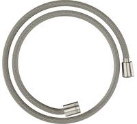 hansgrohe AXOR ShowerSolutions flexible de douche textile, 1250mm, écrou conique et cylindrique, 28227800, Couleur: Acier inoxydable Optic