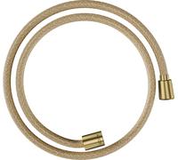Hansgrohe Flexible de douche textile 28227950 1250 mm, écrou conique et cylindrique, laiton brossé