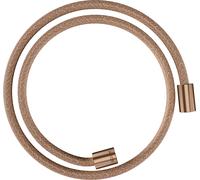 Hansgrohe Flexible de douche Textile 28228310 1250 mm, écrou cyl. deux côtés, Or rouge brossé