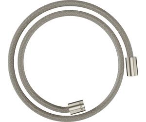 hansgrohe AXOR ShowerSolutions flexible de douche textile, 1250mm, écrou cylindrique des deux côtés, 28228800, Couleur: Acier inoxydable Optic