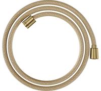 hansgrohe AXOR ShowerSolutions flexible de douche textile, 1600mm, écrou conique et cylindrique, 28259950, Couleur: laiton brossé