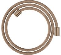 hansgrohe flexible de douche textile 28261310 1600 mm, écrou cylindrique des deux côtés, or rouge brossé