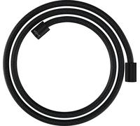hansgrohe AXOR ShowerSolutions flexible de douche textile, 1600mm, écrou cylindrique des deux côtés, 28261670, Couleur: noir mat