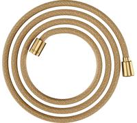 hansgrohe AXOR ShowerSolutions flexible de douche textile, 2000mm, écrou conique et cylindrique, 28290250, Couleur: Optique or brossé