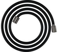 hansgrohe AXOR ShowerSolutions flexible de douche textile, 2000mm, écrou conique et cylindrique, 28290340, Couleur: Chrome noir brossé