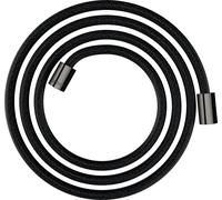 hansgrohe AXOR ShowerSolutions flexible de douche textile, 2000mm, écrou cylindrique des deux côtés, 28291330, Couleur: Chrome noir poli