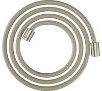 hansgrohe AXOR ShowerSolutions flexible de douche textile, 2000mm, écrou cylindrique des deux côtés, 28291820, Couleur: Nickel brossé
