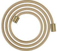 Hansgrohe Flexible de douche 28291950 2000 mm, écrou cylindrique des deux côtés, laiton brossé