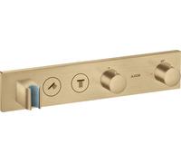 hansgrohe AXOR ShowerSolutions module de thermostat Select 460/90, encastré, 2 consommateurs, kit complet, 18355140, Couleur: Bronze brossé