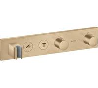Hansgrohe AXOR ShowerSolutions module de thermostat Select 460/90, encastré, 2 consommateurs, kit complet, Coloris: Bronze brossé
