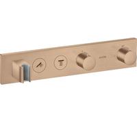 hansgrohe AXOR ShowerSolutions module de thermostat Select 460/90, encastré, 2 consommateurs, kit complet, 18355310, Couleur: Brushed Red Gold