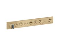 hansgrohe AXOR ShowerSolutions module de thermostat Select 670/90, encastré, 5 consommateurs, set complet, 18358140, Couleur: Bronze brossé
