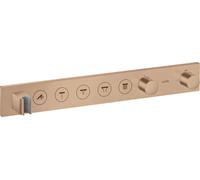 hansgrohe AXOR ShowerSolutions module de thermostat Select 670/90, encastré, 5 consommateurs, set complet, 18358310, Couleur: Or rouge brossé